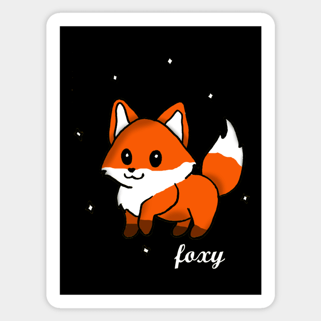 Foxy Sticker by deadlydelicatedesigns